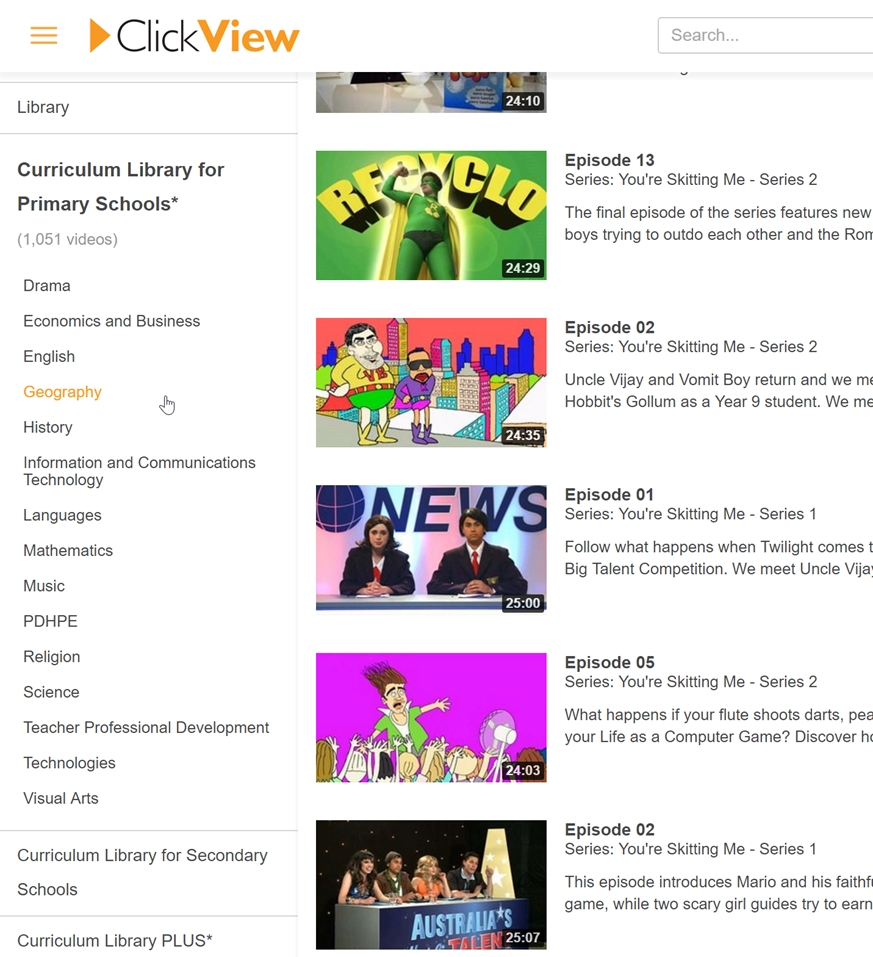 ClickView on an iPad