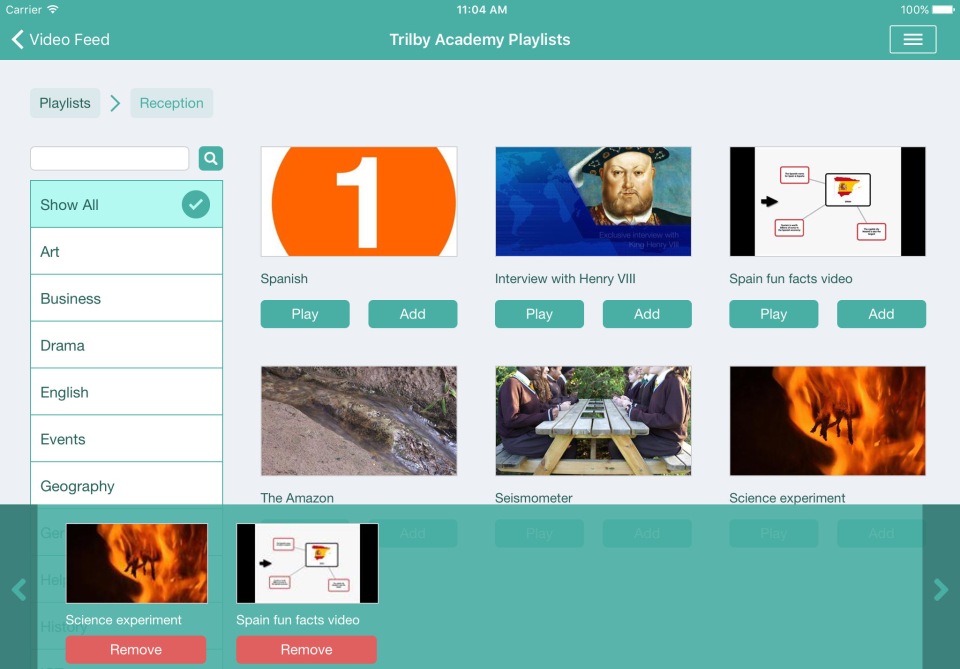 TrilbyTV iOS App
