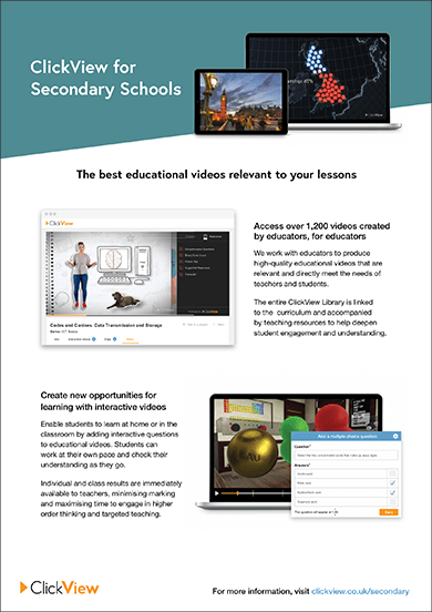 ClickView for Secondary Flyer