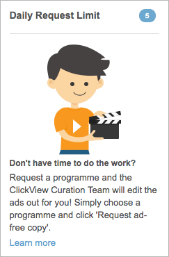 ClickView 24-7 request limit