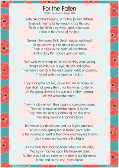 Miniclips - Remembrance Sunday Lesson Plan Pack