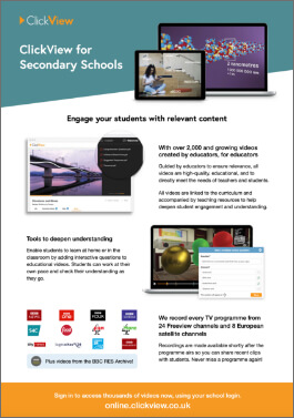ClickView for Secondary Flyer-image