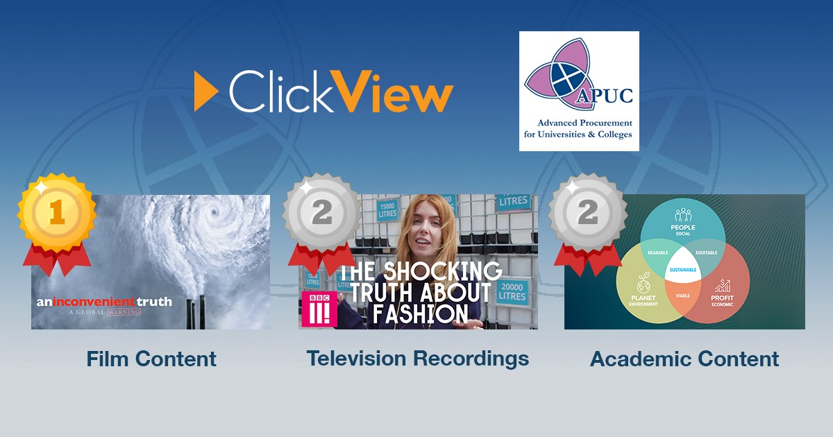 ClickView recognised by Advanced Procurement for Universities and Colleges