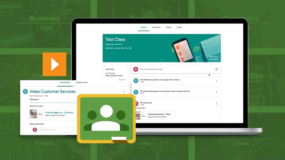 Using ClickView with Google Classroom