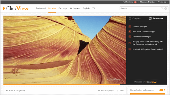 ClickView - Product Screenshots - Web Player