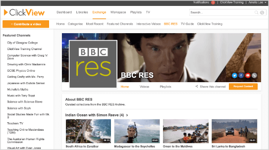 ClickView - Product Screenshots - BBC