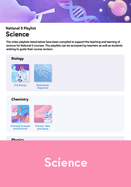 National 5 Playlists - Science-image