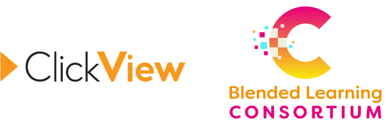 ClickView and Blended Learning Consortium partnership logo